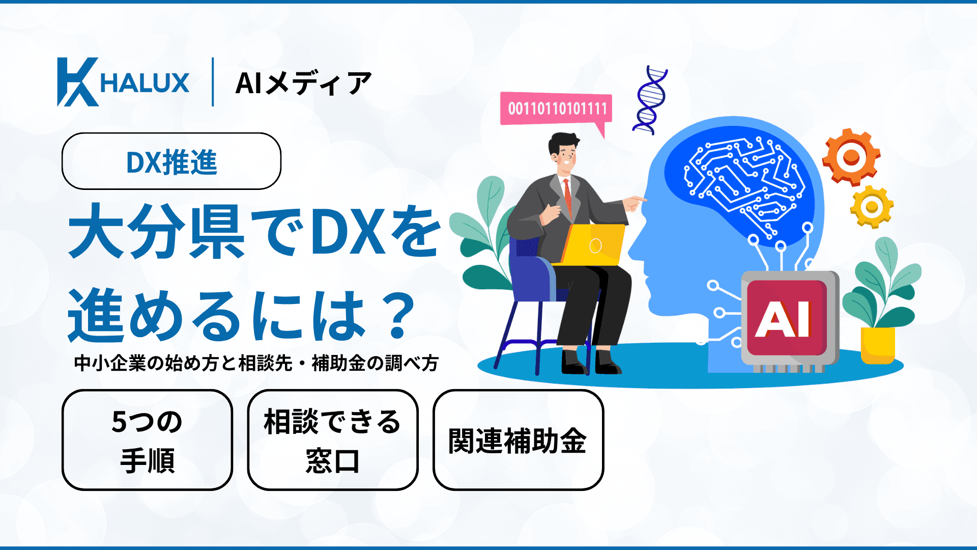 大分県でDXを進めるには？中小企業の始め方と相談先・補助金の調べ方
