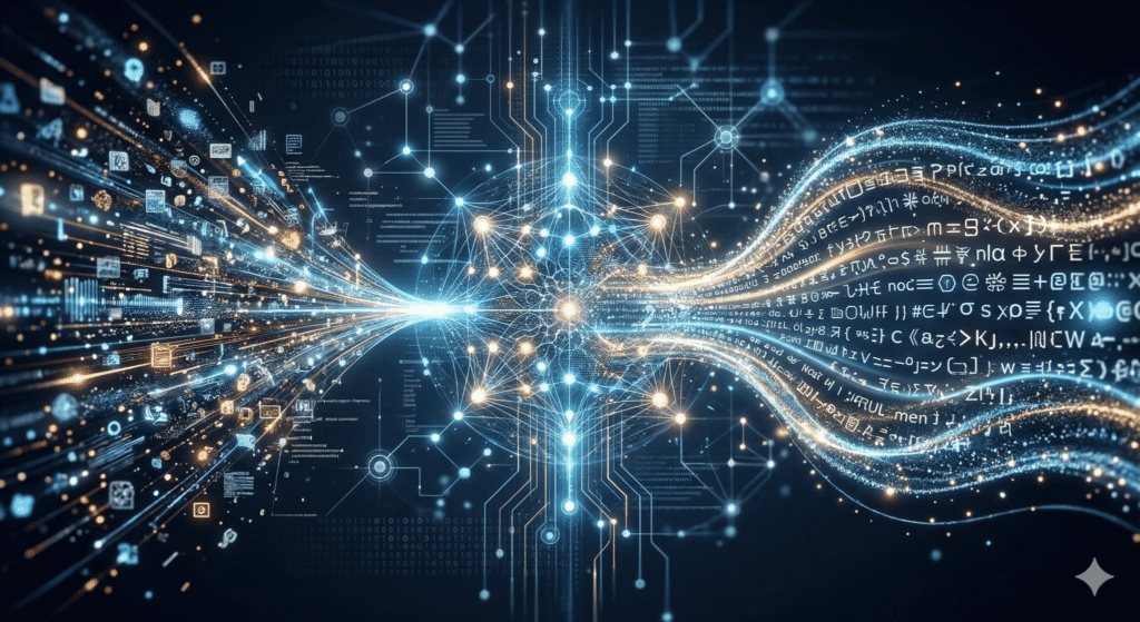 生成AIが文章を作る流れ